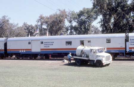 American Freedom Train Car 100 ex New York Central baggage car 9163