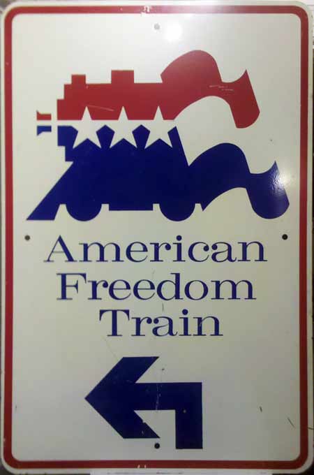 American Freedom Train Tin Serving Tray