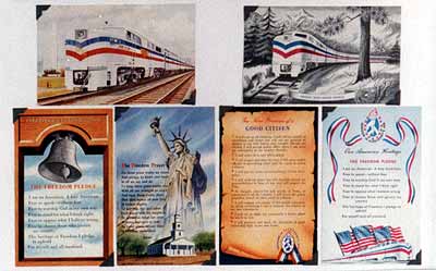 Freedom Train Postcards